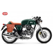 Alforja para Royal Enfield Continental GT 535 mod, CENTURION - Marrón Cuero - Específica - DERECHA