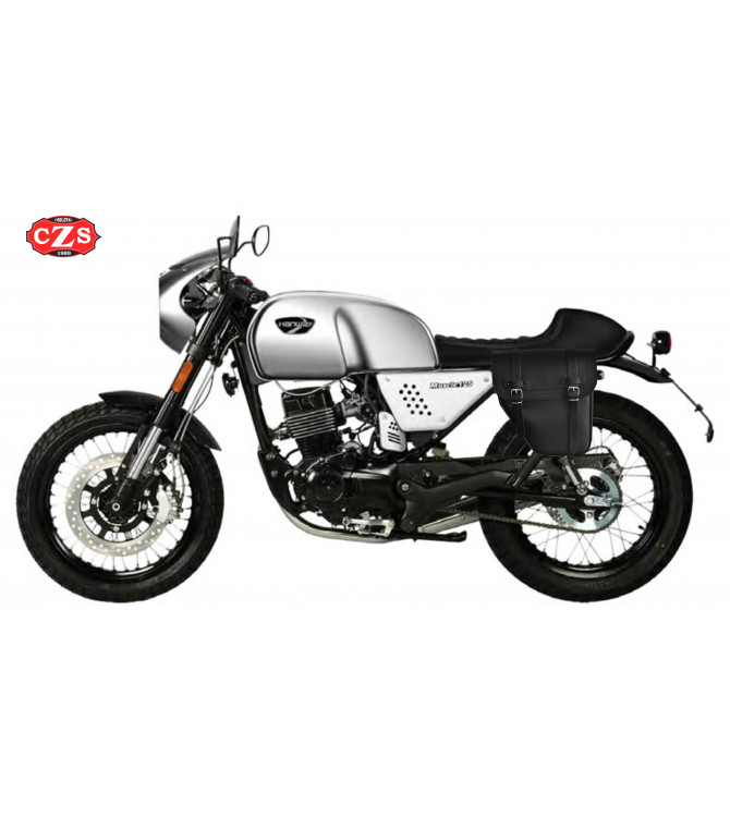 Sacoche pour Handway Raw 125 Cafe Racer mod, CENTURION Specifique - GAUCHE