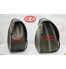 Seitliche satteltasche für Softail Fat-Boy Harley Davidson mod, Spezifische BANDO Basis - Schwarz -