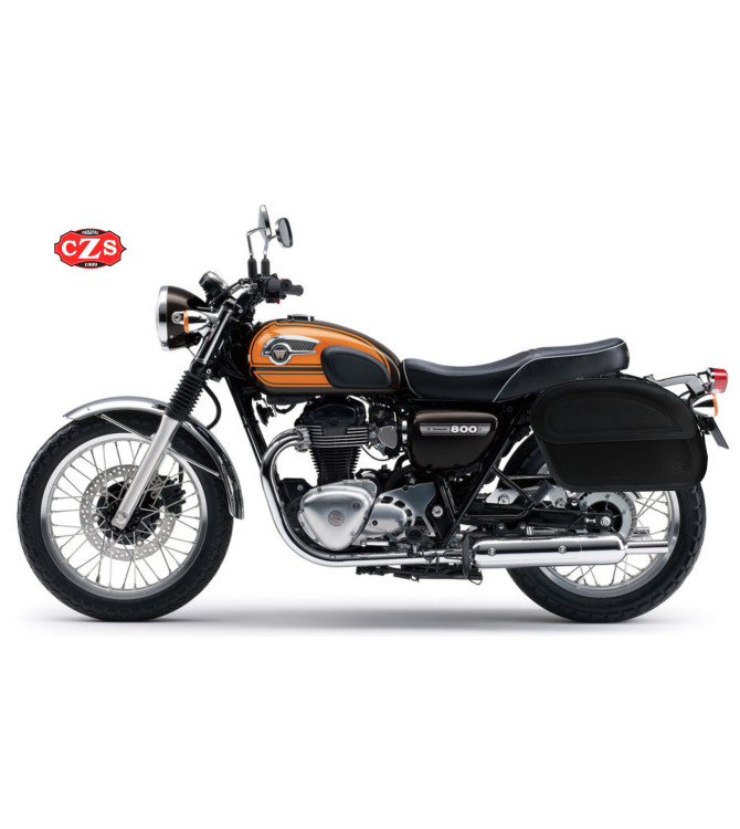Rigid Saddlebags for Kawasaki W800 mod, SAHARA Basic - Specific 