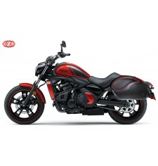 Alforjas Rígidas para Kawasaki Vulcan 900 mod, VENDETTA - Básicas - Específicas - Rojo -