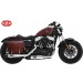 Saddlebag for Sportster Harley Davidson mod, BANDO Basic Specific - Brown - Hollowware damper - RIGHT 